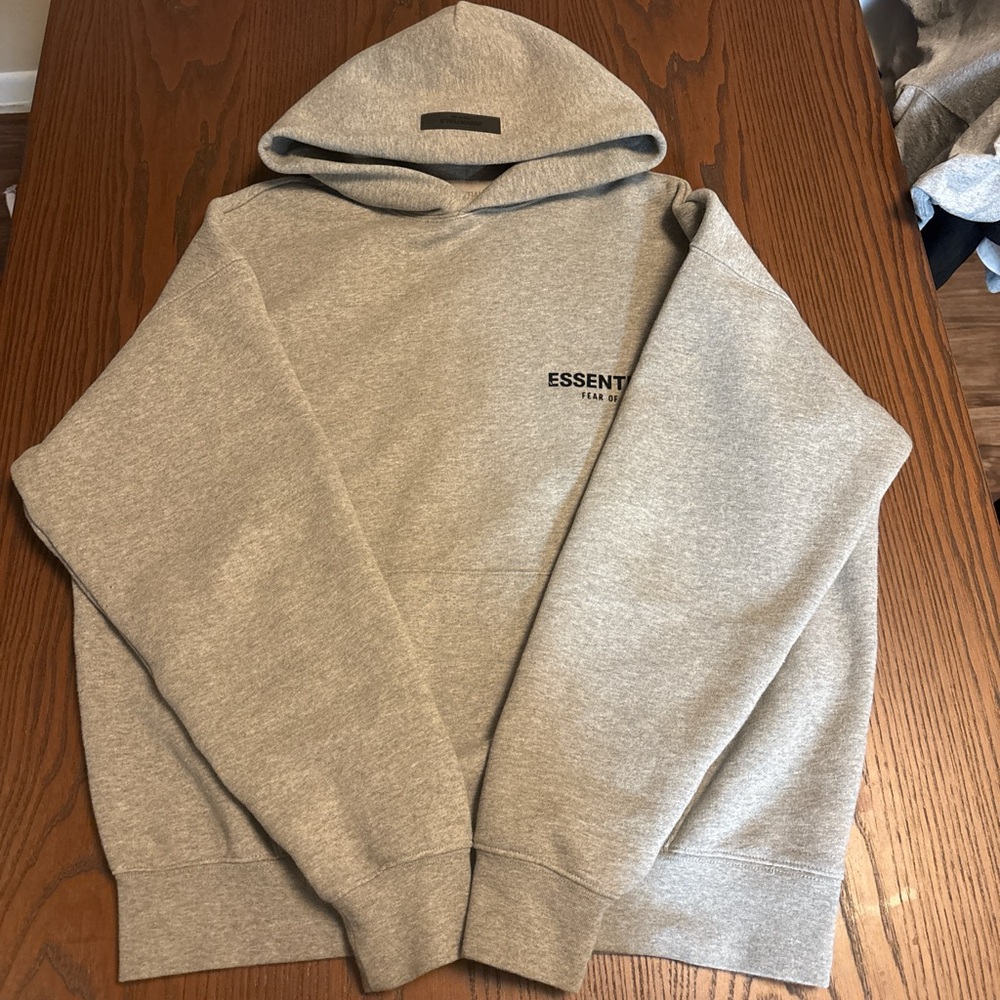Fear of God Essentials Heather Gray Hoodie